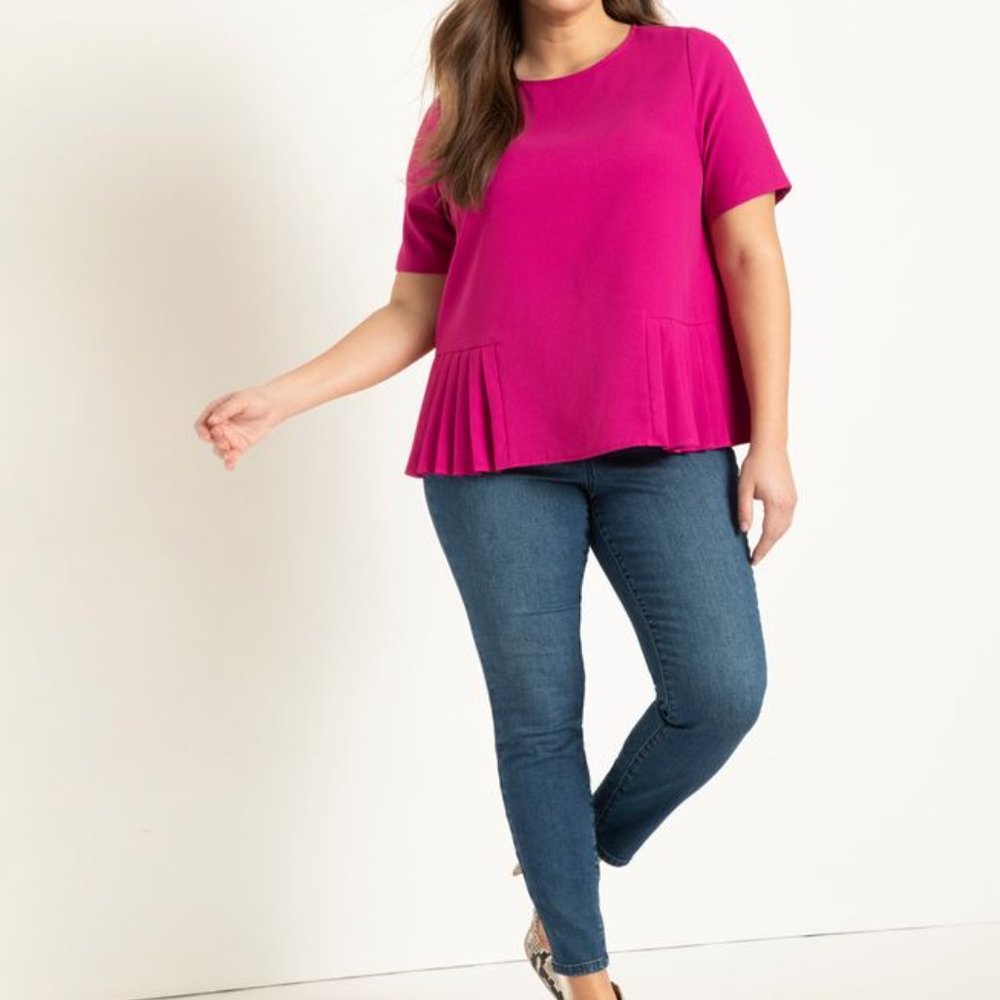 Eloquii Fuschia Blouse